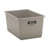 Contenedor GRP rectangular 400 litros modelo estándar gris